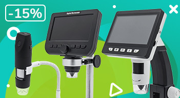 Скидки 15% на все модели микроскопов Inskam